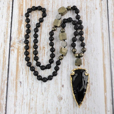 Tiger Eye Arrowhead Necklace-Your Soul Place